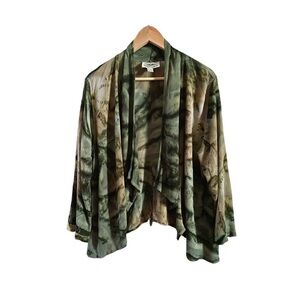 Tienda Ho Green Tie-Dye Boho Cardigan - Size S